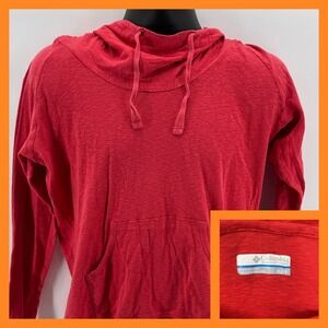 Columbia light weight Hoodie Long Sleeve‎ Pullover Red Activewear Casual Top